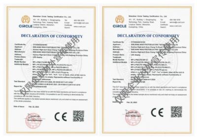 品质与安全同行！威谷科技面板屏获欧盟CE、美国FCC认证